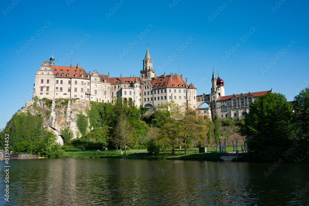Sigmaringen, Hohenzollernschloss Sigmaringen, Castle, Donau, City, Baden Württemberg Sigmaringen, Hohenzollernschloss Sigmaringen, Castle, Donau, City, Baden Württemberg