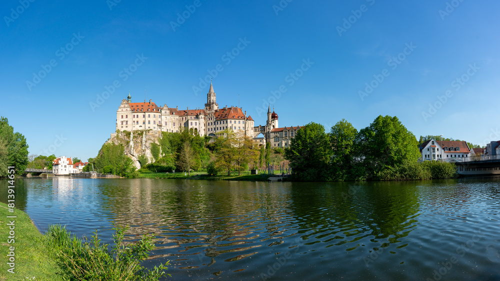 Sigmaringen, Hohenzollernschloss Sigmaringen, Castle, Donau, City, Baden Württemberg