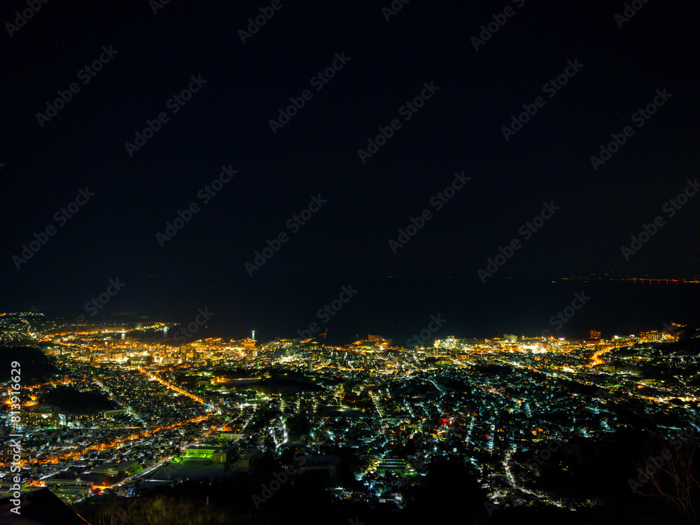 Fototapeta premium 小樽の冬 天狗山から見る夜景
