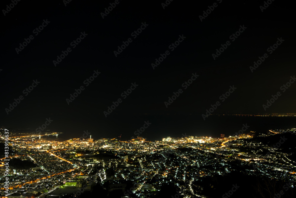 Fototapeta premium 小樽の冬 天狗山から見る夜景