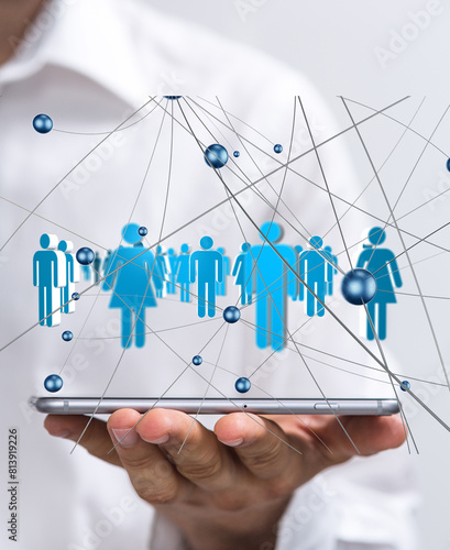 Global network. Blockchain....