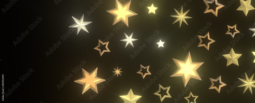 XMAS Stars - golden stars - XMAS Stars - golden stars -