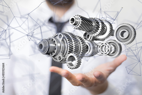 gear Futuristic in Industry...