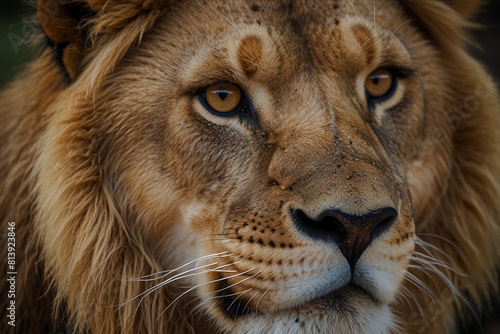 closeup lion