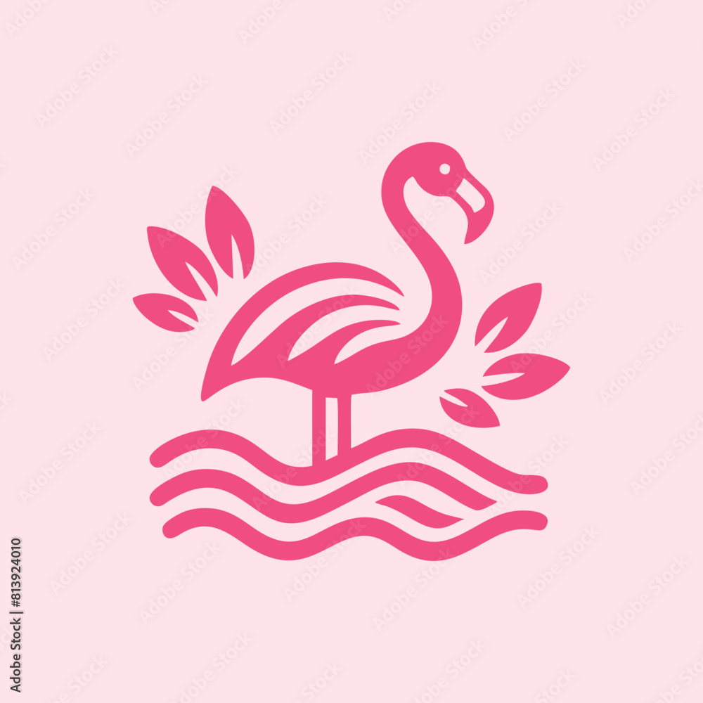 flamingo bird logo vector design, vector flamingo bird illustration, beautiful and elegant flamingo bird design flamingo bird logo vector design, vector flamingo bird illustration, beautiful and elegant flamingo bird design