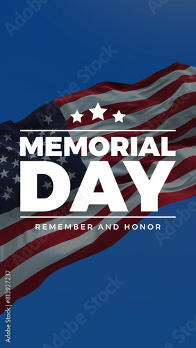 Memorial day. Happy memorial day. Flag USA. Honoring all who served banner for memorial day