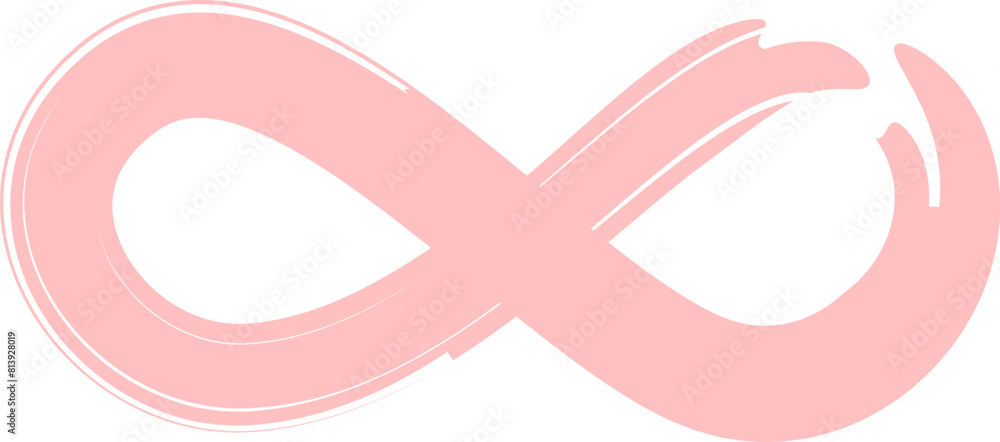 Hand Drawn Brush infinity Stroke