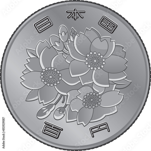 100円玉グラデ