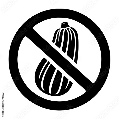 No zucchini sign