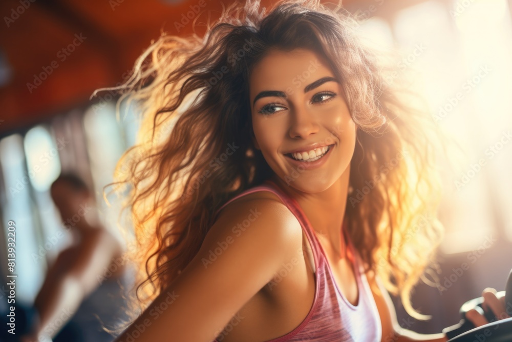 person doing exercise at gym. fitness concept person doing exercise at gym. fitness concept