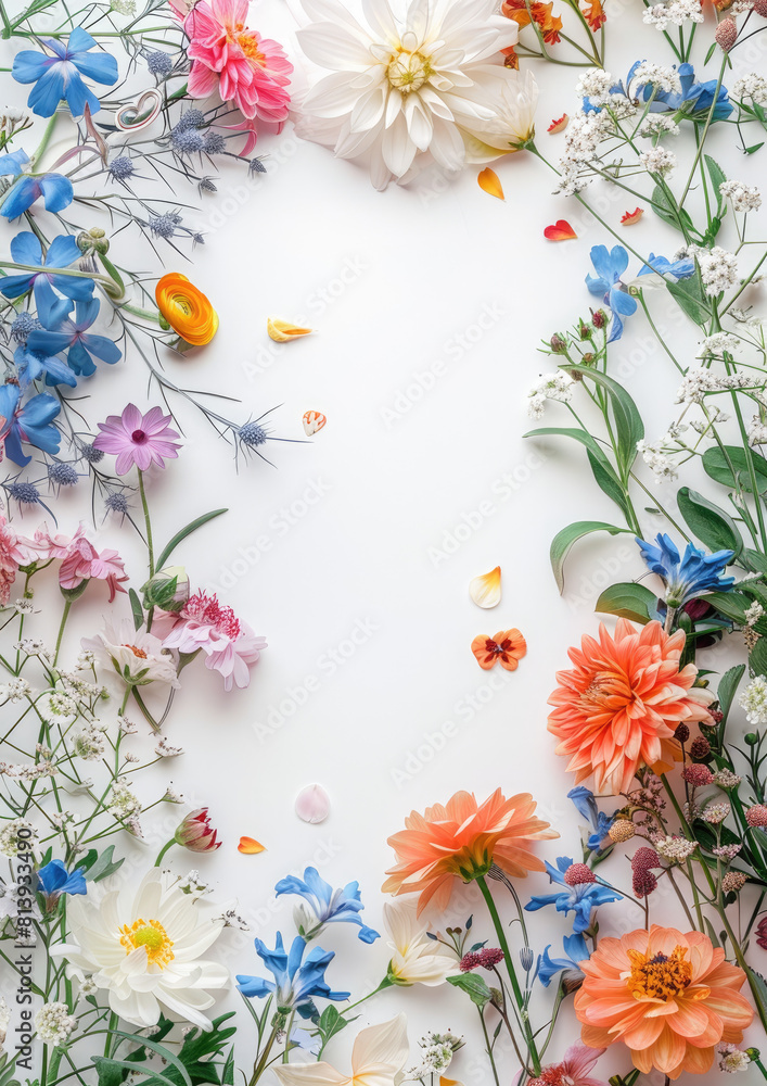 frame of flowers frame of flowers
