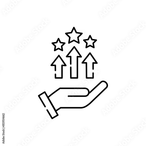 Competitive Advantage Vector Icon Design
