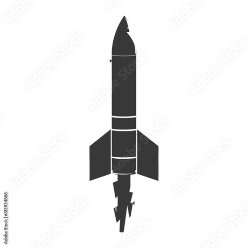 Silhouette missile black color only