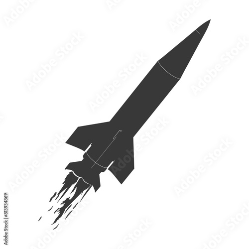 Silhouette missile black color only