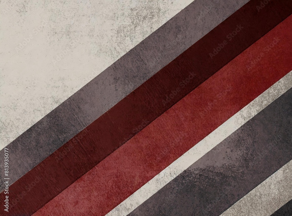 Fototapeta premium Dark red and grey grunge stripes abstract banner design. Geometric tech background