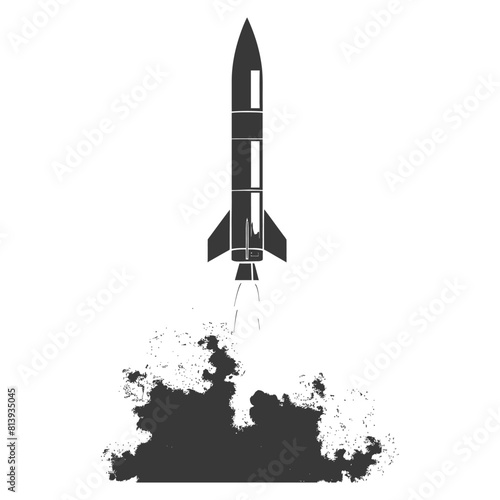 Silhouette missile black color only