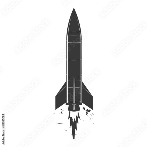 Silhouette missile black color only