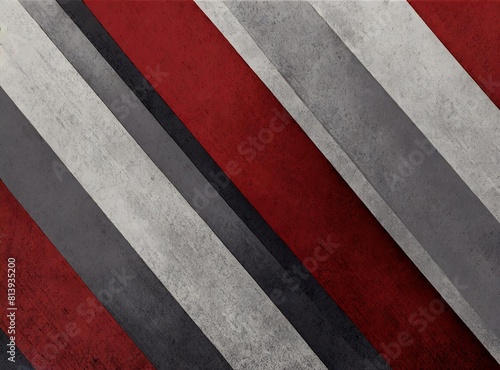 Dark red and grey grunge stripes abstract banner design. Geometric tech background