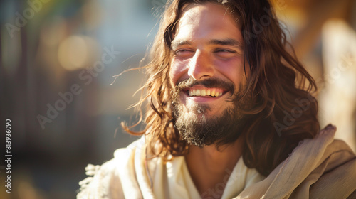 A Smiling Jesus Bathed in Sunlight © Charis