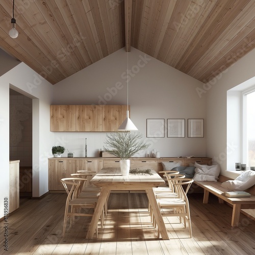 scandinavian house interior in generative ai
