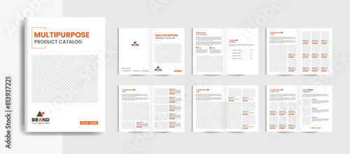 Vector company product catalogue design template