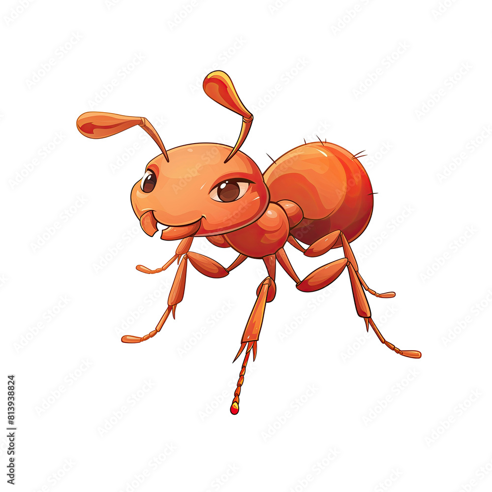 Funny Ant Cartoon Its Tiny Legs Scurrying, Cartoon Illustration Funny Ant Cartoon Its Tiny Legs Scurrying, Cartoon Illustration