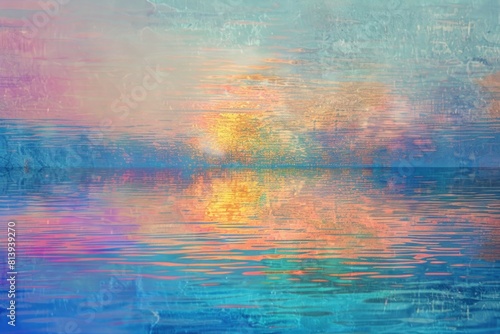 Beautiful sunset painting, perfect for home decor