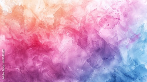 Abstract watercolor purple gradient background. Hand painted texture wallpaper with copy space for text.