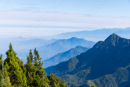 Beautiful mountain landscape scenery in Taiwan