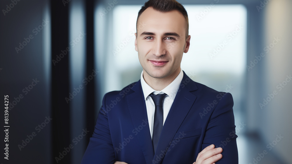 Young Professional Businessman in a Modern Office Young Professional Businessman in a Modern Office