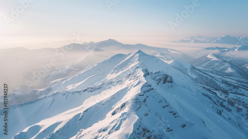 fantastic landscape scene with mountain, aerial view of the mountain, landscape scenery