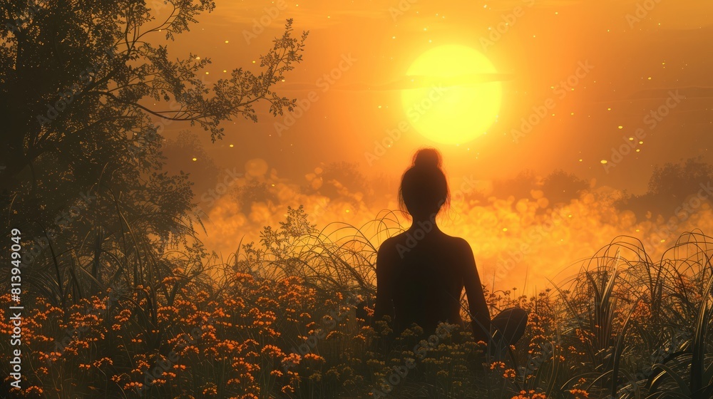 With each breath, she drank in the splendor of the sun's descent, feeling a deep sense of peace settle within her soul, a tranquility born of nature's timeless rhythm. With each breath, she drank in the splendor of the sun's descent, feeling a deep sense of peace settle within her soul, a tranquility born of nature's timeless rhythm.