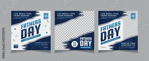 Father's Day social media post template, Father's Day posters, banners, ads, social media, promotions, and sales