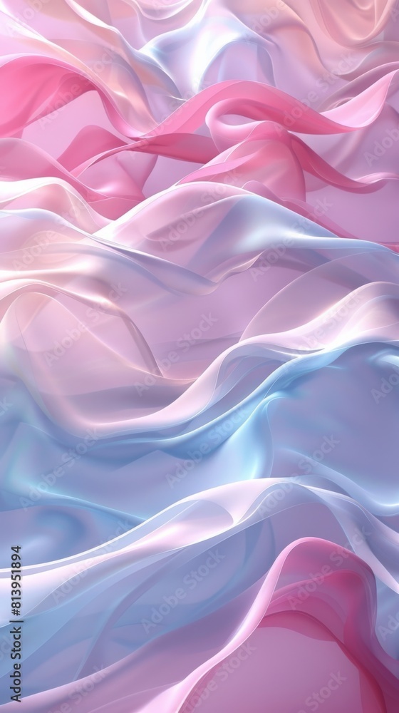 Abstract pink and blue wavy silk fabric texture Abstract pink and blue wavy silk fabric texture