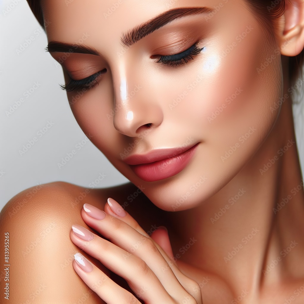 Close-up of beautiful women full of pure beauty Close-up of beautiful women full of pure beauty