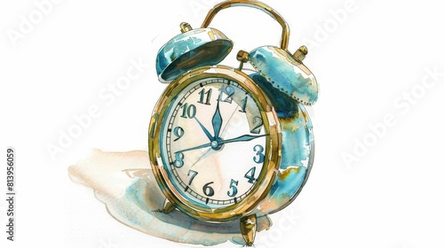 The alarm clock is ticking away. Time is running out. Get up and get moving! photo