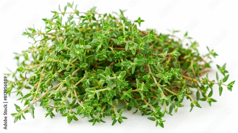 Fresh thyme isolated on white background. Fresh thyme isolated on white background.