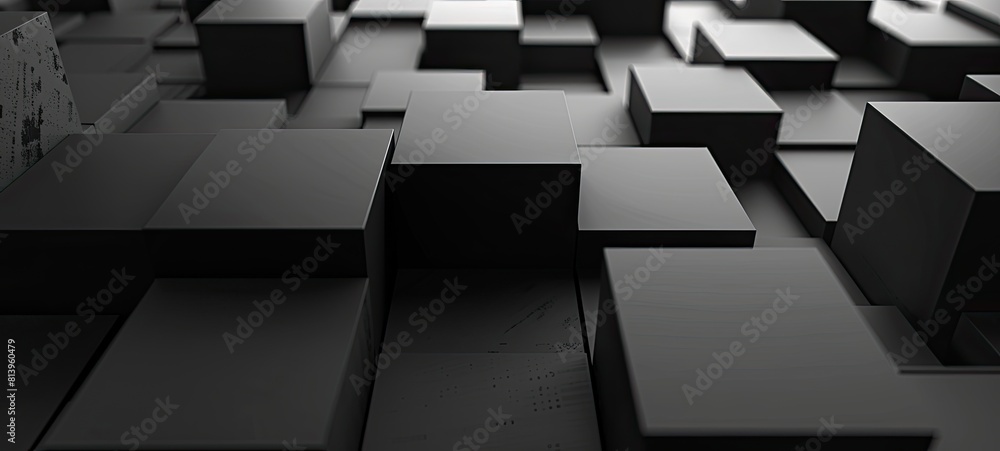abstract 3d cube black color background abstract 3d cube black color background