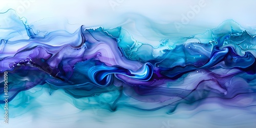 Abstract Art: Fluid Painting with Royal Purple Alcohol Ink. Concept Fluid Painting, Abstract Art, Alcohol Ink, Royal Purple, Art Techniques