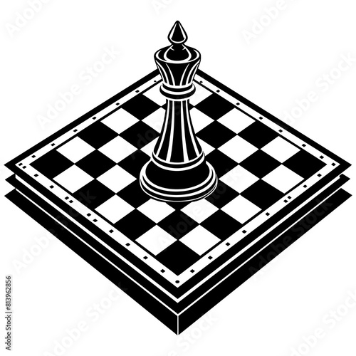 black chess board