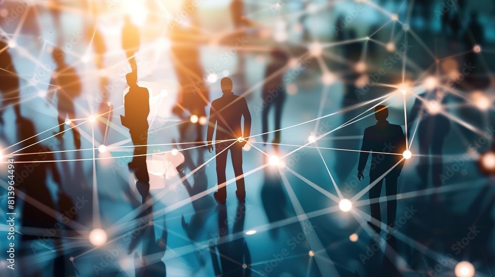 business network concept Management strategy future human resources business network concept Management strategy future human resources