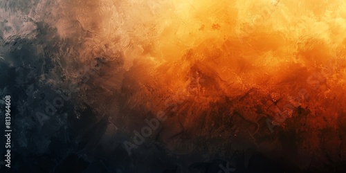 A blurred  grainy gradient background transitions from dark to light brown with dark grey on the left side of the screen and dark orange on the right part of the canvas