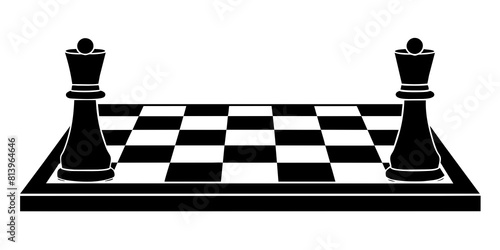 chess board with figures