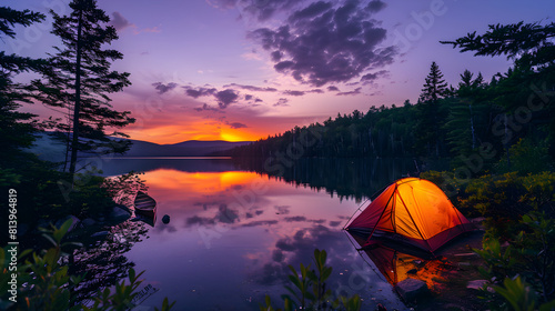 Serene Solitude: Capturing the Vibrant Allure of Camping in the Vermont State Parks