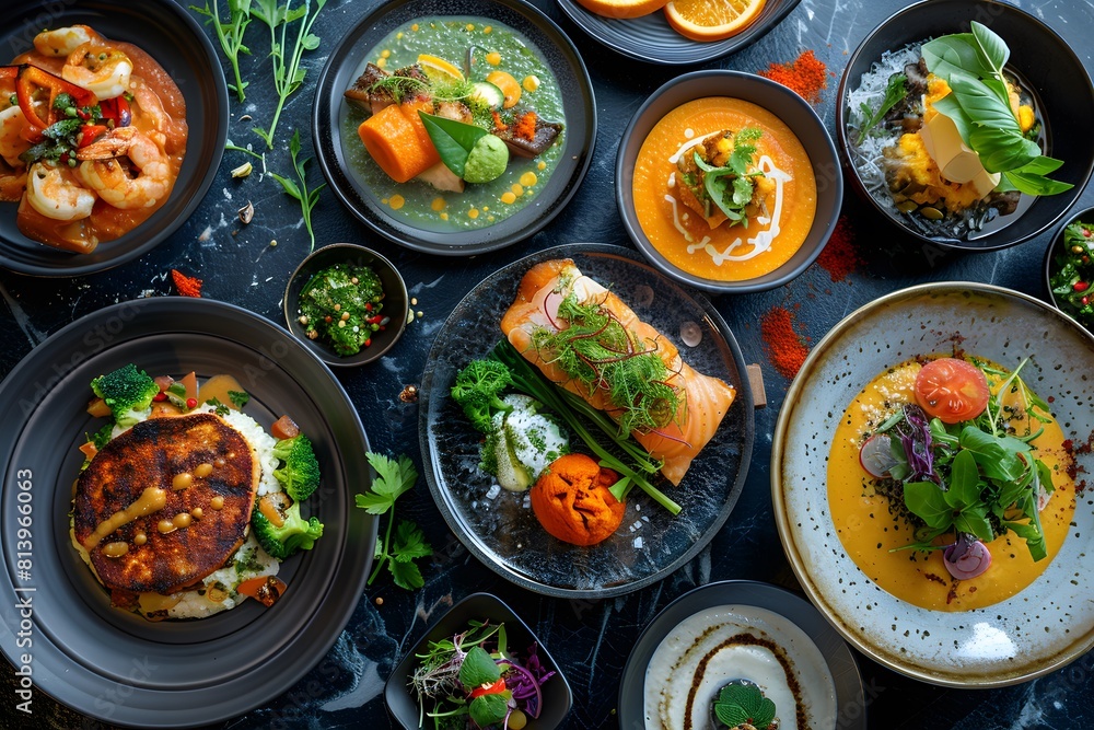 An eclectic array of fusion cuisine An eclectic array of fusion cuisine