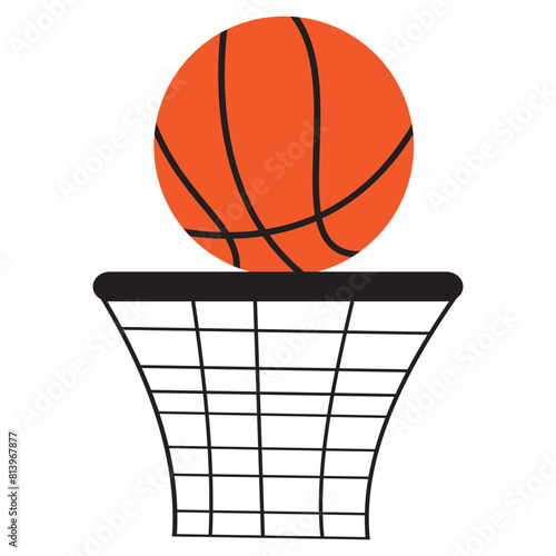basketball ball vector. Basketball icon set. Basketball ball logo design isolated vector.