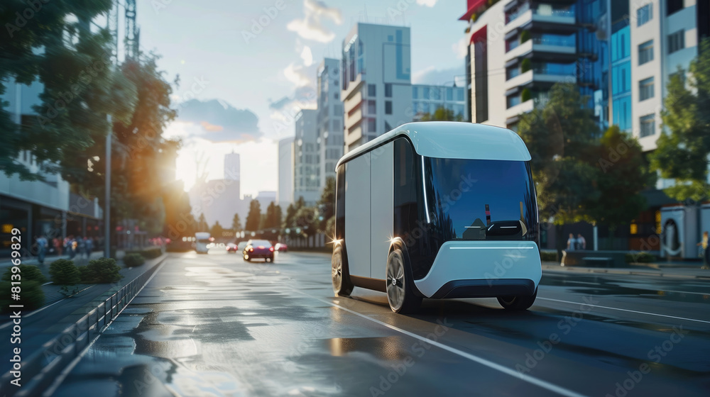 Ultra-fast delivery services using autonomous vehicles through urban streets.