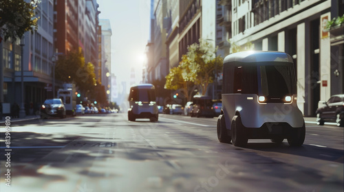 Ultra-fast delivery services using autonomous vehicles through urban streets. © BMMP Studio