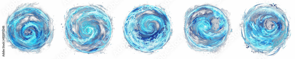 Swirling blue patterns resembling whirlpool Swirling blue patterns resembling whirlpool