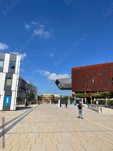 view of the campus of the university of economics and business in vienna